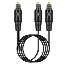 Cable de Fibra Óptica de Audio Digital de 1/2, Cable de Conexión de Amplificador de Potencia Digital Cuadrado A Cuadrado, Cable de Fibra Óptica de