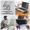 Foldable Adjustable Laptop Holder 360 Rotation Tablet Holder Al-Alloy Stable Compatible with Tablet 3