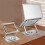 Lifting Heat Dissipation Computer Stand 360 Rotating Laptop Stand for     Computer Gray 4
