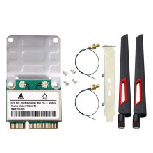 RTL8852BE WiFi 6 Network Card with 10DBI Antenna BT 5.2 PCI-E Wireless Dual Band 2.4G/5GHz 1800M Adapter for Win 11