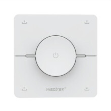 Miboxer Controlador de Interruptor Regulador de Intensidad K0S de 2,4 GHz con Panel de 4 Zonas y Perilla, Ajuste Remoto de Temperatura de Color,