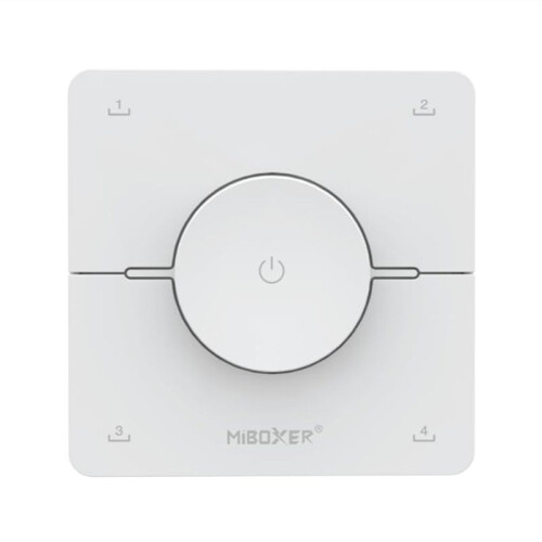 Miboxer K0S 2.4GHZ Knob 4 Zone Panel Remote Adjust Color Temperature Brightness Dual White LED Dimmer  Controller