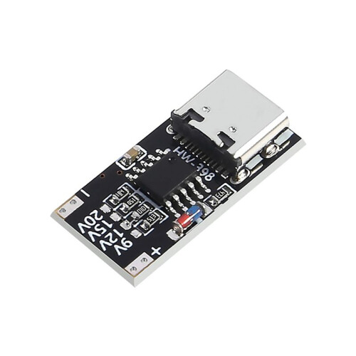 12PCS USB-C PD Trigger Board Module PD/QC Decoy Board Fast Charge USB Type-C to 12VPower Delivery Boost Module 1