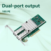 Tarjeta de Red PCI-e de Doble Puerto SFP+ de 10 Gb X520-DA1 con Chip 82599EN, Ethernet PCI Express X8