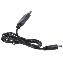 5X USB 5V A 12V 2.1mm x 5.5mm Convertisseur de Module Connecteur Male Prise de Cable D' de Jack, Cable USB Vers -1 M (5 V A