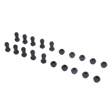 Lot de 10 - Taille unique - Capuchons anti-poussière en caoutchouc pour étrier de frein - Noir