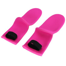 Chaussettes de plongée en néoprène 3 mm, chaussures d'eau longues - Rose rouge, S-XXL