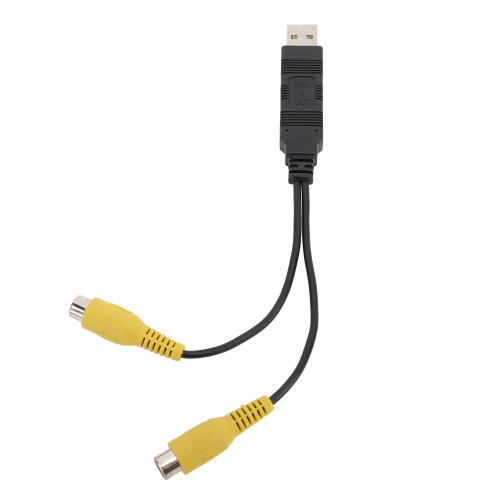 Adaptateur USB vers sortie vidéo CVBS, câble interface RCA facile HD pour véhicules 1
