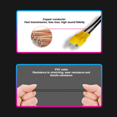 Adaptateur USB vers sortie vidéo CVBS, câble interface RCA facile HD pour véhicules 2