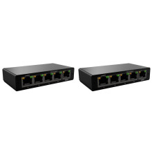 2X Gigabit-Netzwerksplitter, 1000 Mbit/S, RJ45-LAN, 1 auf 4 Netzwerkport-Erweiterung, Netzwerksplitter, Gleichzeitiger Internetzugang