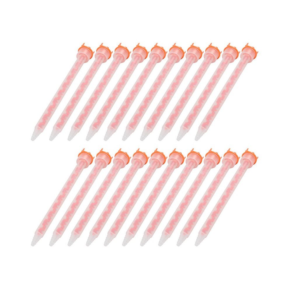 40Pcs Epoxy Mixing Nozzle Static Mixing Nozzle Mfhx08-18T Adhesive Cartridges Tip Mixer Nozzles (4:1/10:1 Ratio) 6033116317636