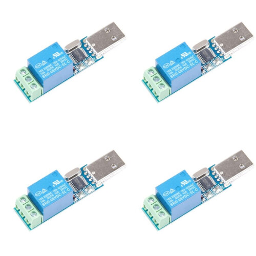 4X Module de Relais USB Commutateur de Commande Intelligent USB Commutateur USB pour Convertisseur Électronique de Type LCUS-1