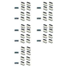 50 Stuks USB-Connector Type C Vrouwelijke Jack 5-Pins SMD SMT Type-C-Aansluiting Oplaadpoort voor PCB-Soldeer-Doe-Het-Zelf-Reparatie-Adapter