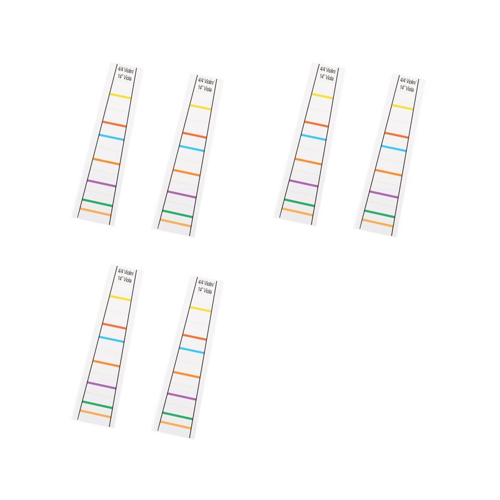 4/4 Violin Fretboard Sticker Fingerboard Fiddle Learn Note Chart Tape 6Pcs 4711982301516