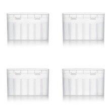 4X Wasserdichte Aufbewahrungsbox für AA AAA 18650 Batterien, Tragbare Halterung, Schutzhülle, Organizer für 6 Stück 18650
