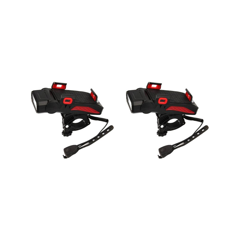 2X Multifunctional Bicycle Lighting Lamp, Horn Headlights, Mountain Bike Usb Charging Lights, Riding Equipment 6031433357557
