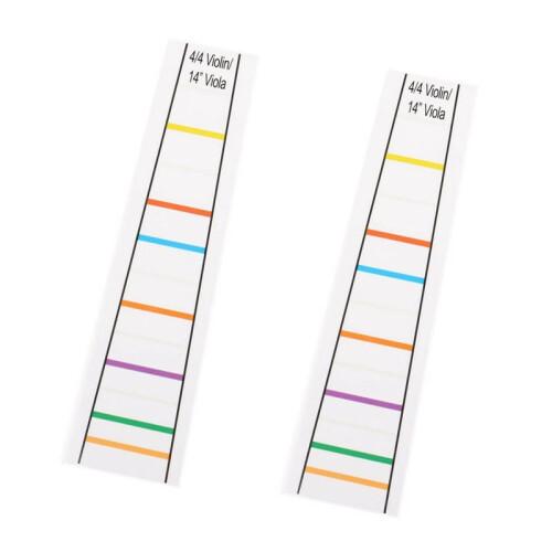 4/4 Violin Fretboard Sticker Fingerboard  Fiddle Learn Note Chart Tape 6Pcs 1