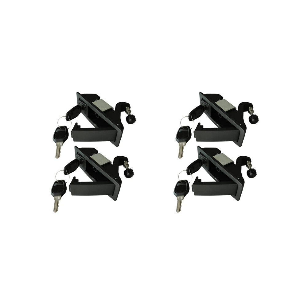 4Pcs Compression Lock Trigger Lock Zinc Alloy Adjustable Lever Hand Operated Compression Flush Black 4712872056011
