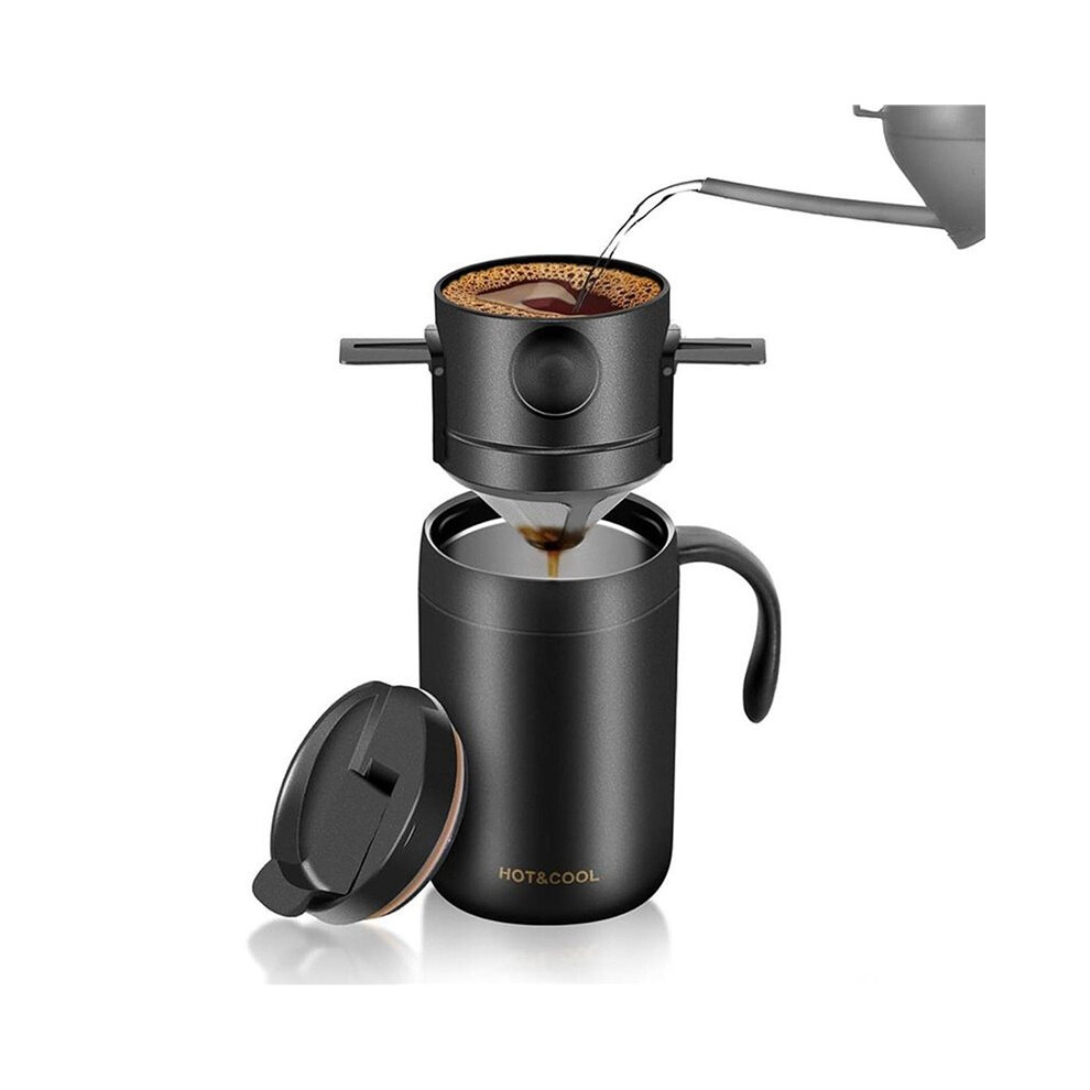 2X Hand-Washed Coffee Cup Hand-Washed Dripping Insulation Coffee Cup Portable Coffee Brewing Set 6033113270613