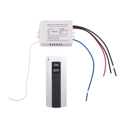 5X Channel with Digital Transmitter 220V /OFF 1  Wireless Relay Receiver Remote Control Light Lamp 1