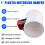 3X Plastic Motorized Damper PVC Check Valve Air Duct Volume Controller for Ventilation Pipe 220VAC 110mm 10