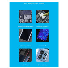 8X Cleaning Sponge Dust-Free Wiping Tool for Mobile Phone Screen Glue Removal/Camera/PCB Welding Flux Oil Cleaning.