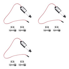 3X Actionneur Linéaire de Micro-Type, Course de 1 Po, 60 N/13,5 Lb, Vitesse de 15 mm/S, Moteur D'Actionneur Électrique Étanche, Actionneur