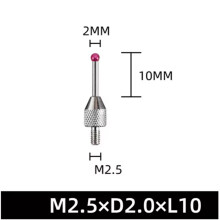 2X M2.5 CNC Probe Measuring Tips 2mm Stylus Porcelain Shaft CNC Height Gauge Probe Measuring Probe CMM Machines B
