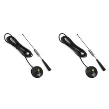 2X 27MHz CB-Radioantenne Mag1345 PL259-Connector met Magneetvoet en 4 Meter Voedingskabelcentrum voor Band Radio