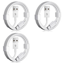 3X Auto Carplay-Kabel USB A Naar USB C voor Carplay USB C-Snoer Autoladerkabel Snoervervanging 3FT