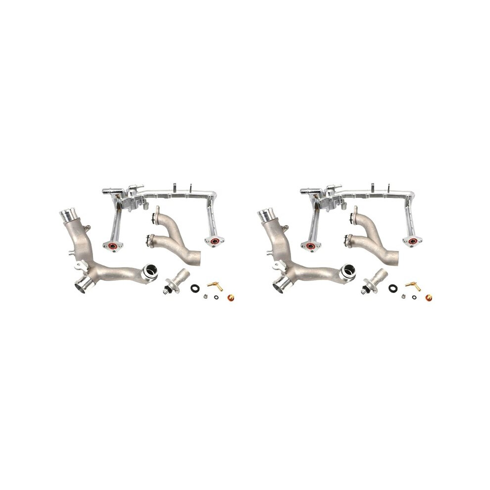2X Metal Coolant Water Pipe System Kit Lr075991 Lr092992 Lr028136 Lr049990 For Xf Xj Xe 3.0L V6 6031503684026
