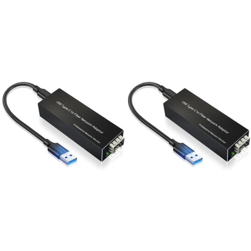 Sfp Spf Router 2X USB-C to SFP Gigabit Ethernet Adapter USB3.0 Type-C to 100/1000Base ...