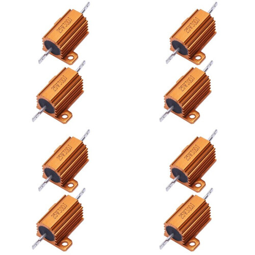 8 Stueck Alu-Drahtwiderstaende 25W 30 Ohm 5%