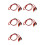 5pcs 1M Double-End Alligator Clips Test Lead Jumper Wire 1