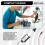 3X Atuador Linear Tipo Micro, Curso de 1 Polegadas, 60 N/13,5 Lb, Velocidade 15 mm/S  Motor Atuador Elétrico Impermeável LinearActuator 12 V 8