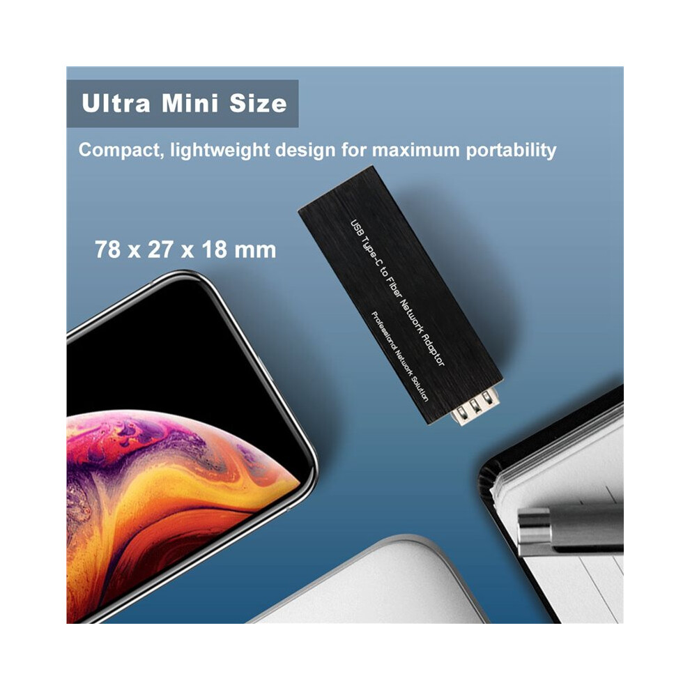 Sfp Spf Router 2X USB-C to SFP Gigabit Ethernet Adapter USB3.0 Type-C to 100/1000Base ...