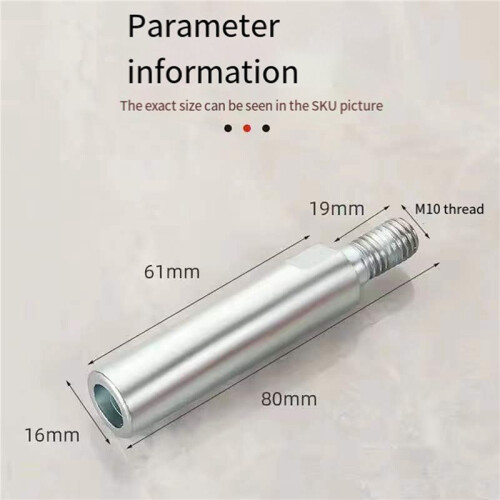 2X M10 Convert to M10 Connection Extended Rod Thread Adapter Extension Bar for Type 100 Angle Grinder