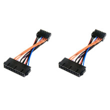 2X 24Pin Till 14Pin Strömförsörjningskabel ATX 24P Till 14P Adapterkabel Moderkort Strömförsörjningskabel för Moderkort