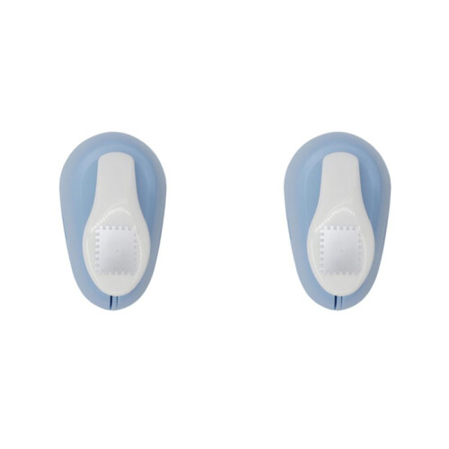 2X Stamp Shape  Punch Embossing Machine Round Hole Punch Toothed Puncher Embosser