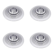 4X Drain de Douche Attrape-Cheveux Vidange - Passoire à Cheveux Piège à Cheveux Bouchon de Vidange de Baignoire Couvercle de Vidange Vidange de