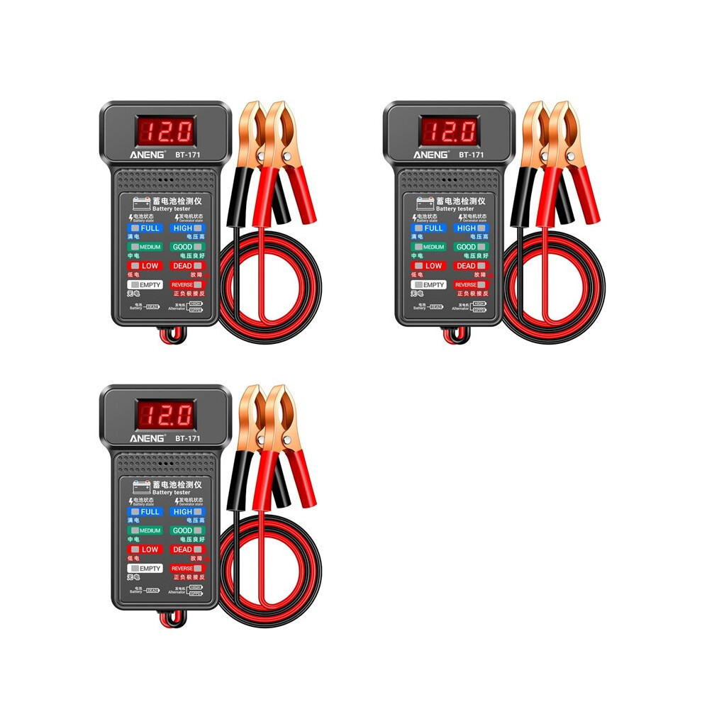 3X Aneng Battery Tester Tools Bt-171 Automotive Diagnostic Tools 12V Battery Analyzer 6033319655412