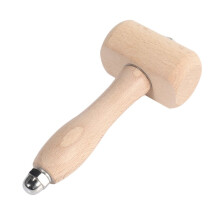 4X Houten Hamer Leathercraft Carving Hammer Naai Lederen Gereedschapsset (Hout)