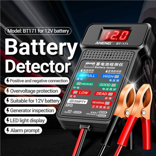 3X ANENG Battery Tester Tools BT-171 Automotive Diagnostic Tools 12V Battery Analyzer 2
