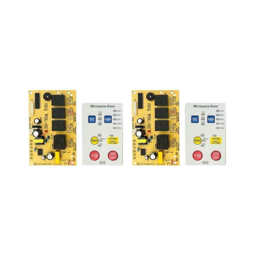 2X Universal Microwave Power Supply Control Board Repair Computer Microwave Oven Computer Board Membrane Keypad 4711268940088