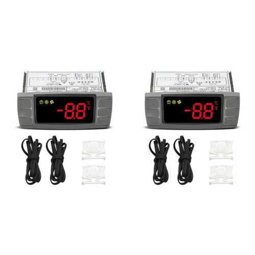 2X for Dixell XR02CX-4N1F1 Temperature Controller, Replace for Dixell Temperature Controller for Refrigerators/Freezer