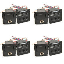 4X FISHMAN GUITARS Gitarren-Tonabnehmer ISYS+ EQ-Vorverstärkersystem für Akustikgitarrenverstärker, Einstellbarer Sound, Gitarrenzubehör