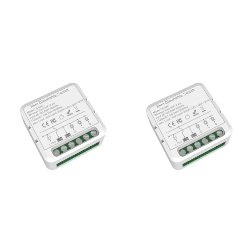 2X Tuya  Dimmer  Module  Dimmable  WiFi  Home Automation DIY Breaker APP Remote Control