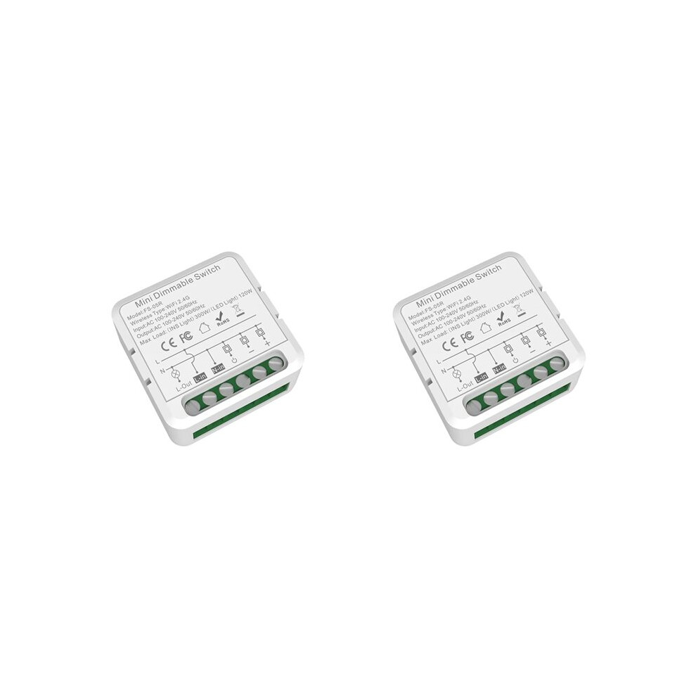2X Tuya Dimmer Module Dimmable Wifi Home Automation Diy Breaker App Remote Control 4713118243851
