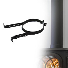 2X Schoorsteenpijphouderbeugel 15CM RVS Verstelbare Muursteun Hangende Bevestigingsclip Kachelpijphouder Accessoire