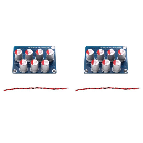 2X 4S 6A Active Equalizer Lifepo4 Li-Ion Lithium Battery Balancer  Transfer Balancing Board for 4 Strings 12V